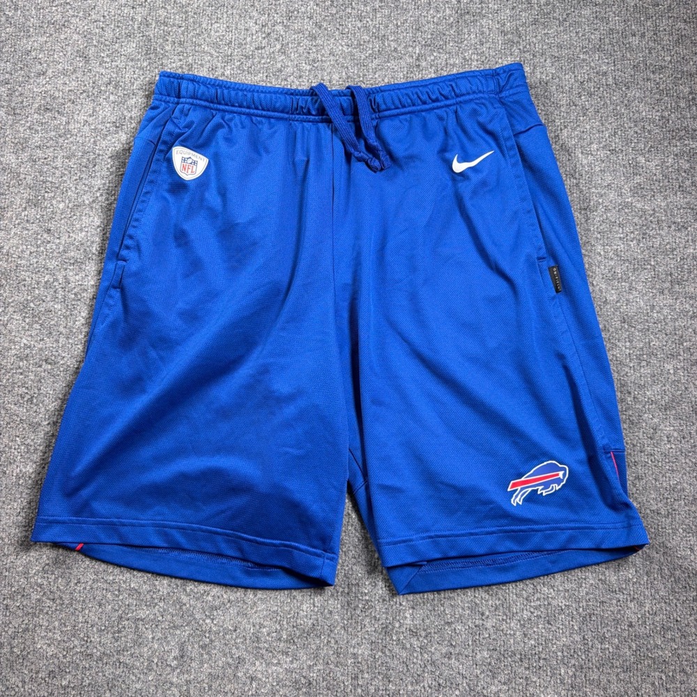 Nike On-Field Shorts Men Medium Blue Buffalo Bills NFL Training Dri-FIT Pockets